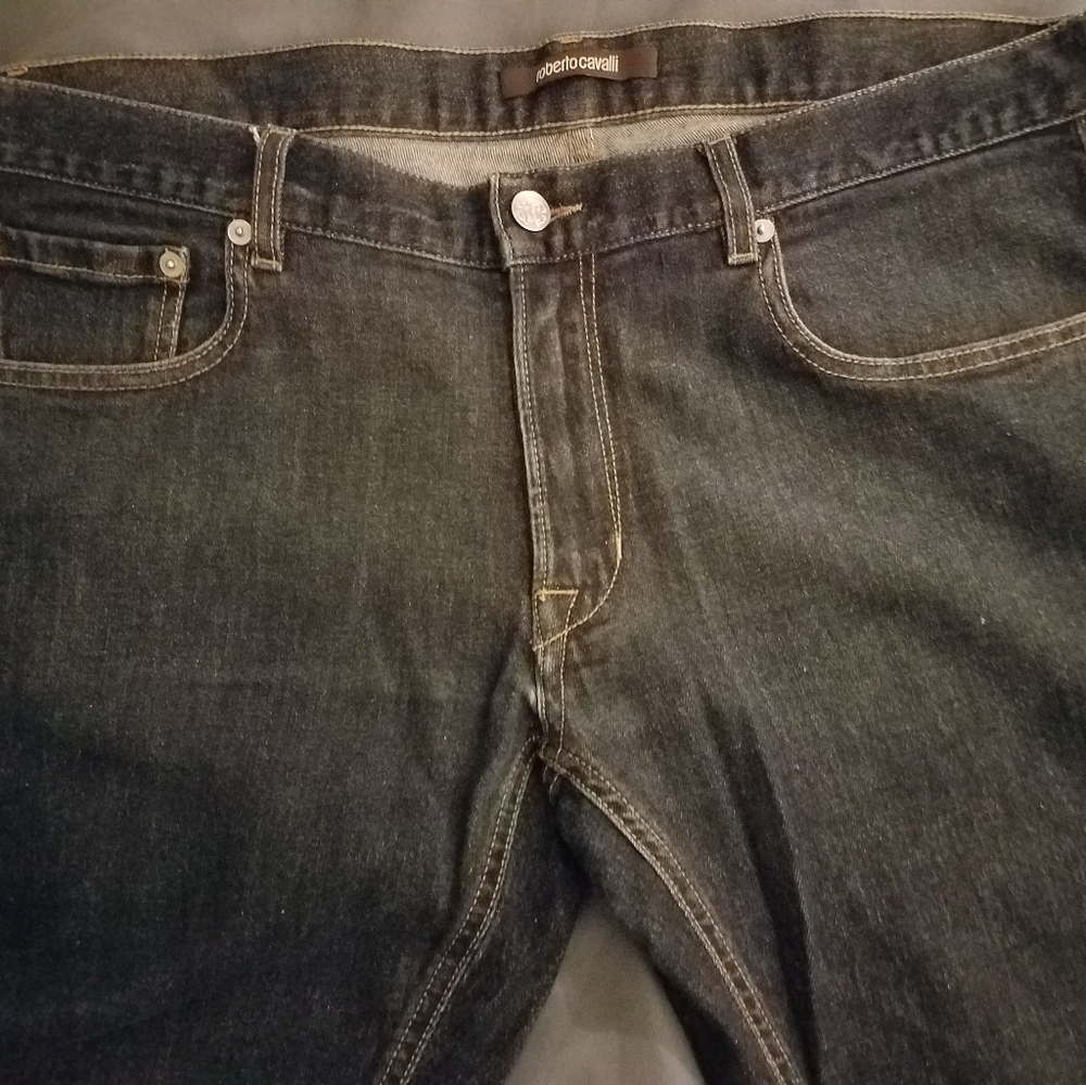 Roberto Cavalli Mens Jeans. Size 34/32 Grey.